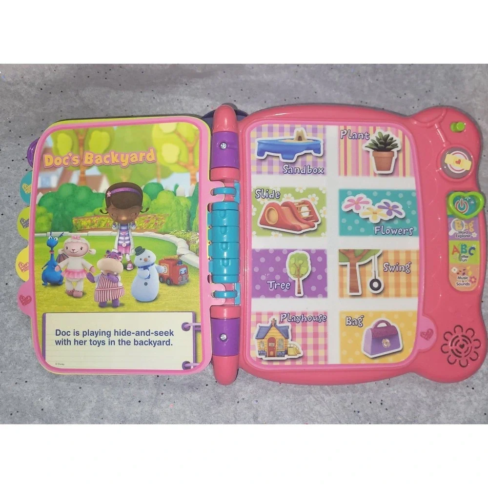 VTech Disney Doc McStuffins Big Book of Boo-Boos Electronic Learning Toy Purple